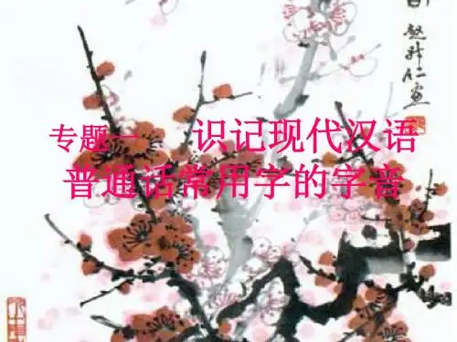高三一轮复习《字音》实用课件