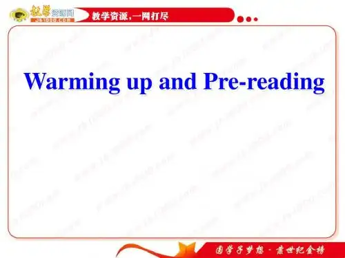 英语：Unit5The power of naturewarming up and pre-reading