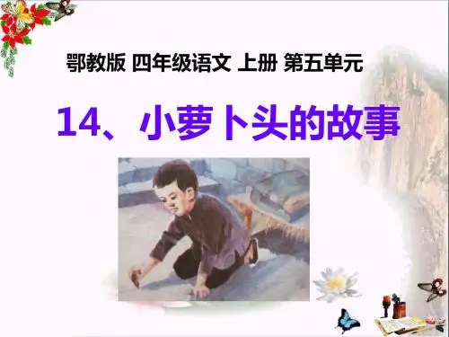 四年级语文上册第五单元小萝卜头的故事PPT课件1鄂教版
