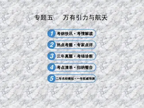 【热点专题】2013年高考三轮冲刺讲解课件专题五万有引力与航天