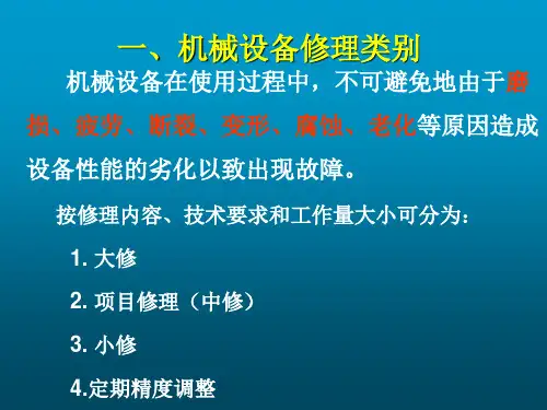 机械设备修理基础知识.ppt