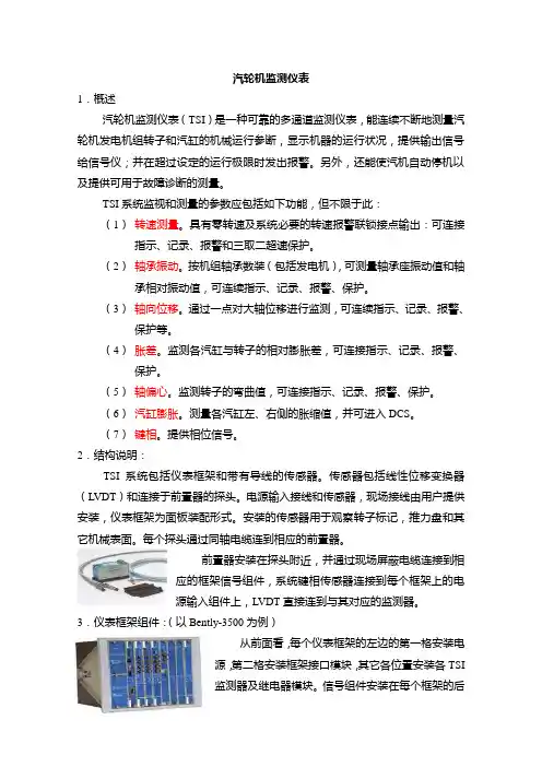 汽轮机监测仪表