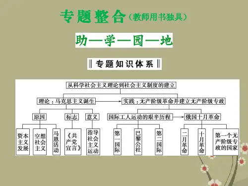 高考历史 解放人类的阳光大道专题整合课件八 人民版必修1