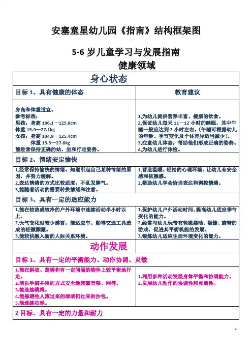 5-6岁指南架构图