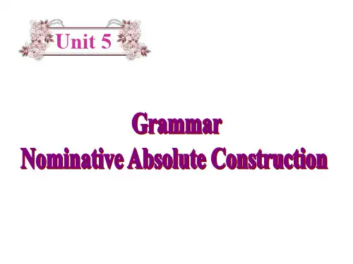 人教版高中英语选修10课件:Unit5 Grammar(共34张PPT)