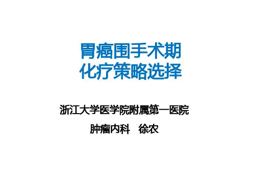胃癌围手术期的化疗策略选择 - 徐农