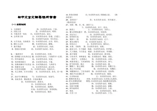 词类活用答案