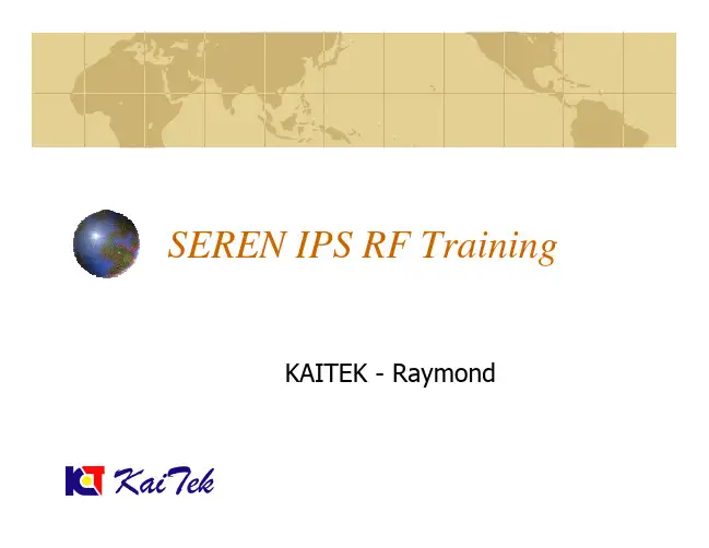 SEREN RF Training-Raymond-2010