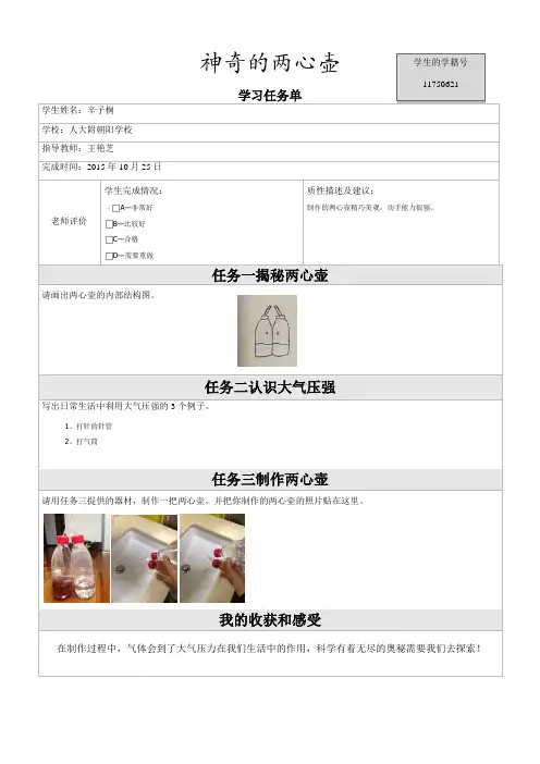神奇的两心壶