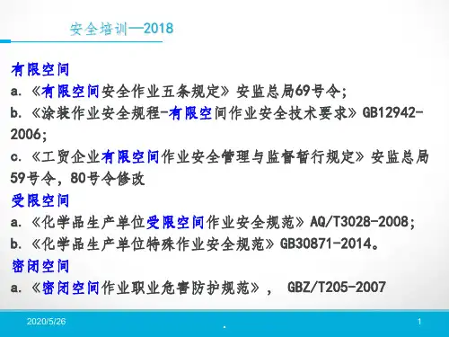 有限空间培训1ppt课件