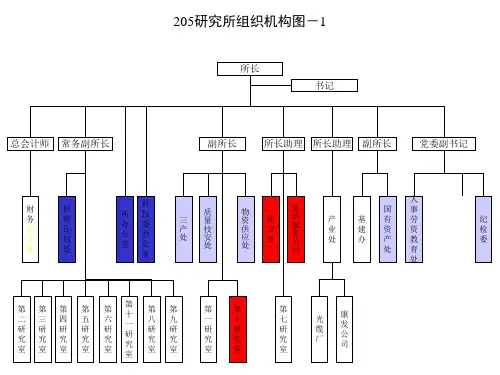 北大纵横—中国兵器工业—中国兵器工业第205研究所组织机构图guojianjun