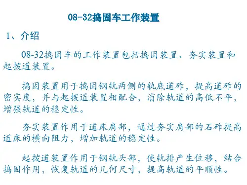 08-32捣固车捣固装置