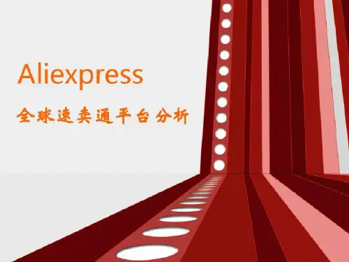 阿里巴巴 全球速卖通平台分析19页PPT