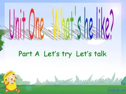 人教版pep5 unit1 A Let's talk