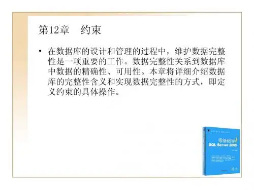 12 约束