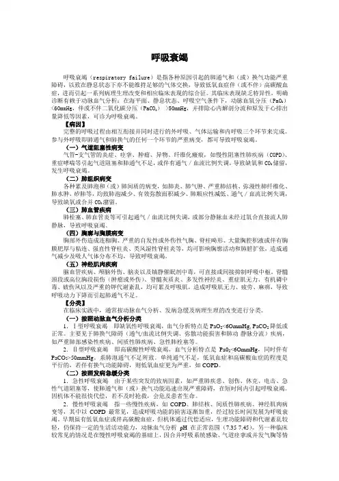呼吸衰竭