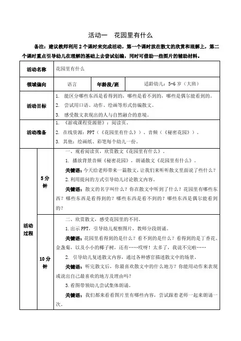 花园里有什么-1
