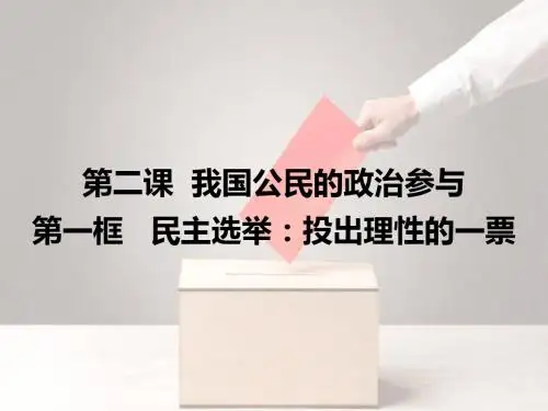 第二课我国公民的政治参与