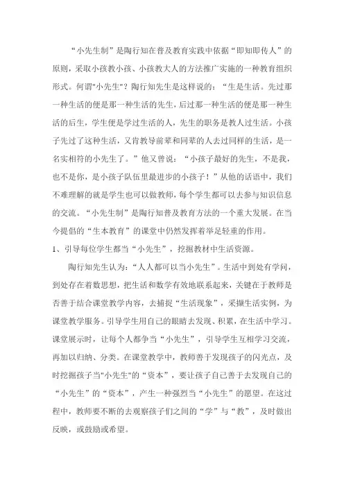 小先生制