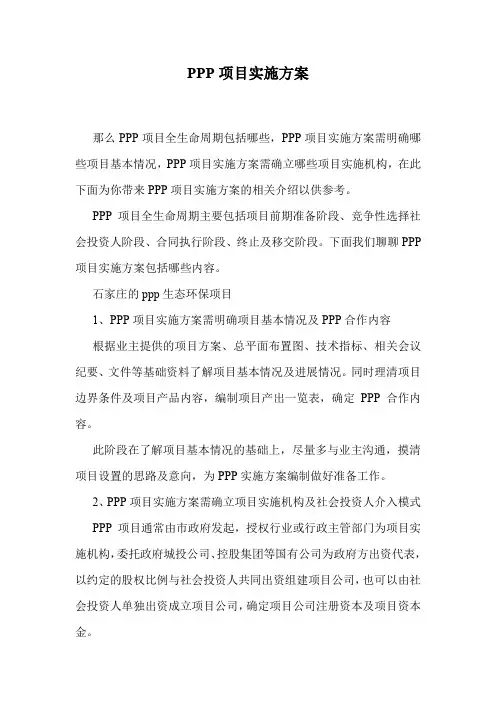 PPP项目实施方案.doc