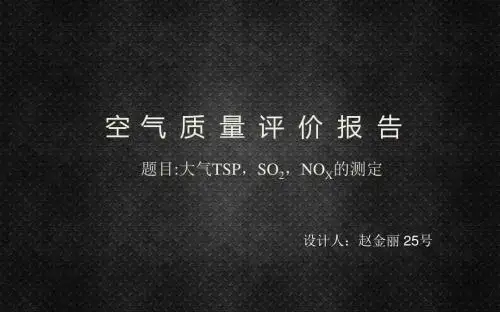 大气污染物测定--25号 赵金丽 - 副本