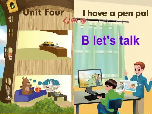 人教版PEP英语六年级上册Unit4 I have a pen palB lets talk课件等