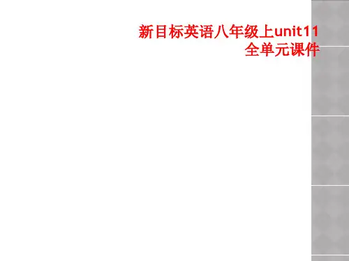 新目标英语八年级上unit11全单元课件