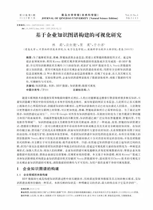基于企业知识图谱构建的可视化研究