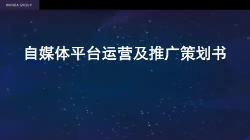 自媒体平台运营及推广策划书(共67张)