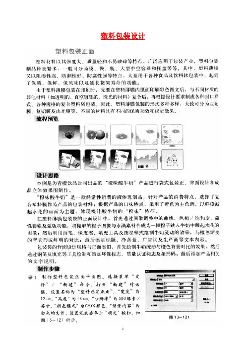 Photoshop 塑料包装设计