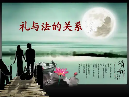 礼与法的关系PPT