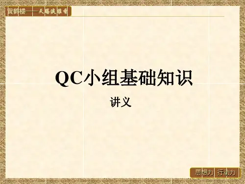 QC小组基础知识PPT幻灯片