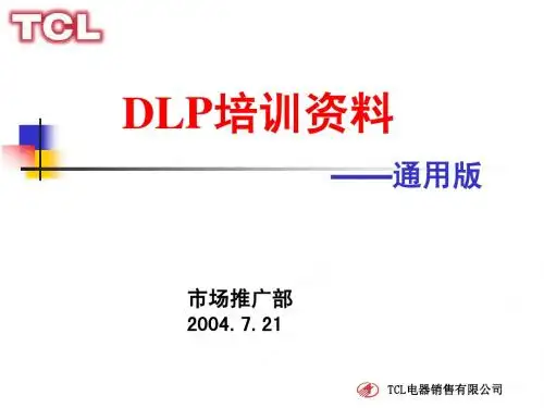 DLP培训教材(通用版) (NXPowerLite)