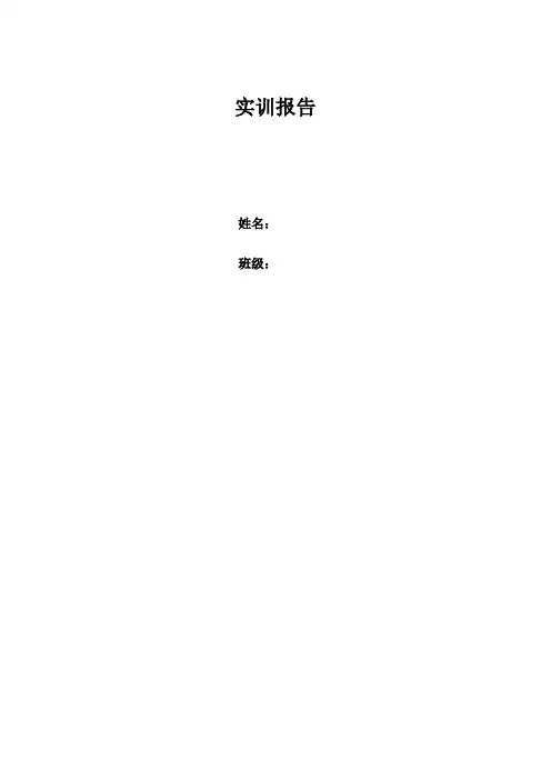 电子商务实训报告 2