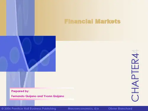 布兰查德宏观经济学 第四版 ppt 第04章