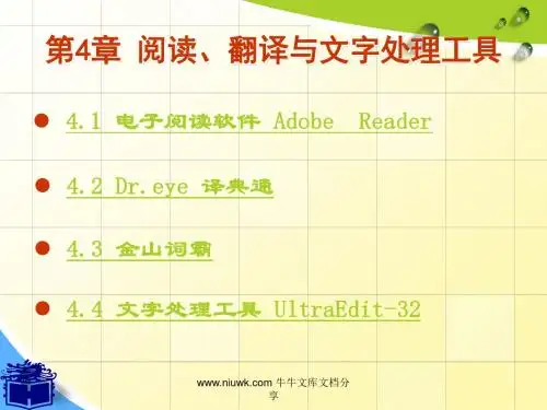 翻译与文字处理工具