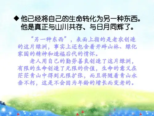 《青山不老》句子讲解4