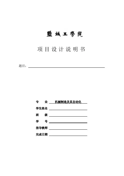 项目设计说明书