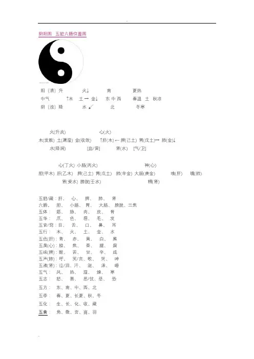 阴阳图五脏六腑位置图 3