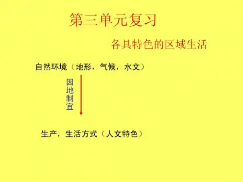 第三单元复习