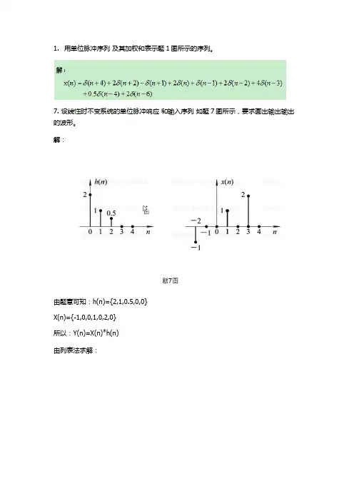 自用数字信号处理第三版主要答案