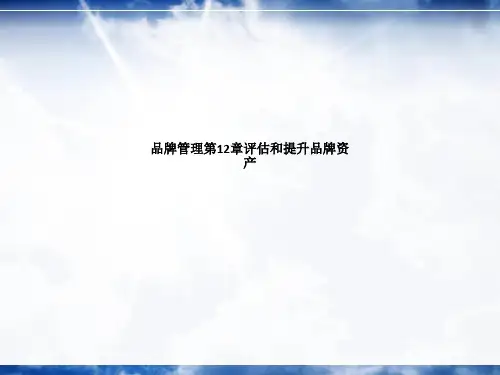 品牌管理第12章评估和提升品牌资产