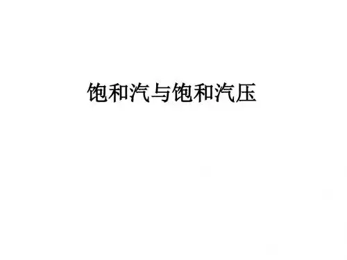 高二物理饱和汽与饱和汽压1(201909)