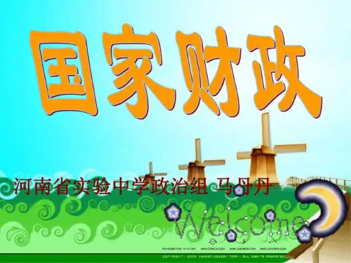 高一政治国家财政