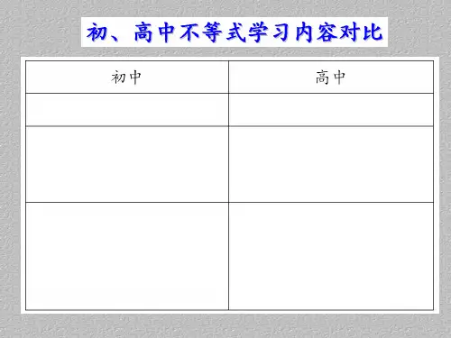 沪教版(上海)数学高一上册-2.1 不等式的基本性质(1)  课件  最新课件PPT