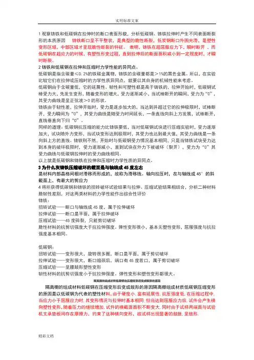 材料力学实验的