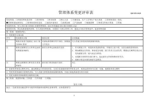 管理体系变更评审表(实例)(2020年10月整理).pdf