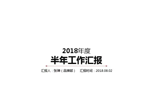 品牌部半年总结报告