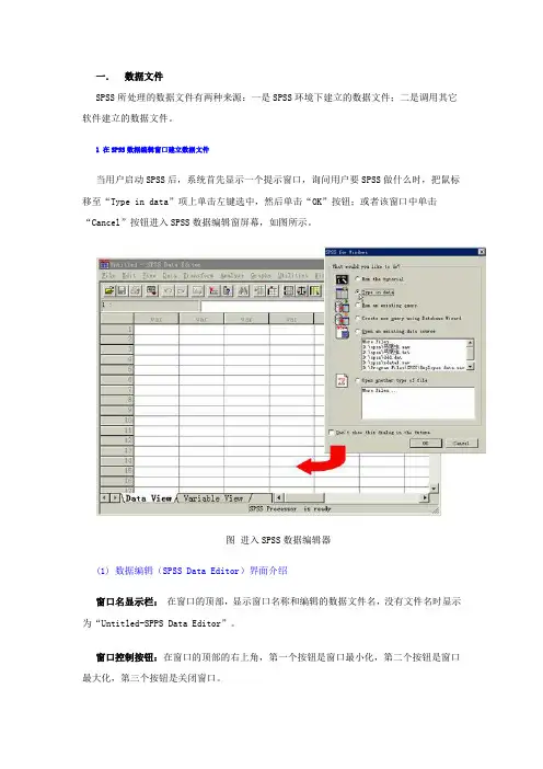 SPSS-教程-----第二章1.数据文件