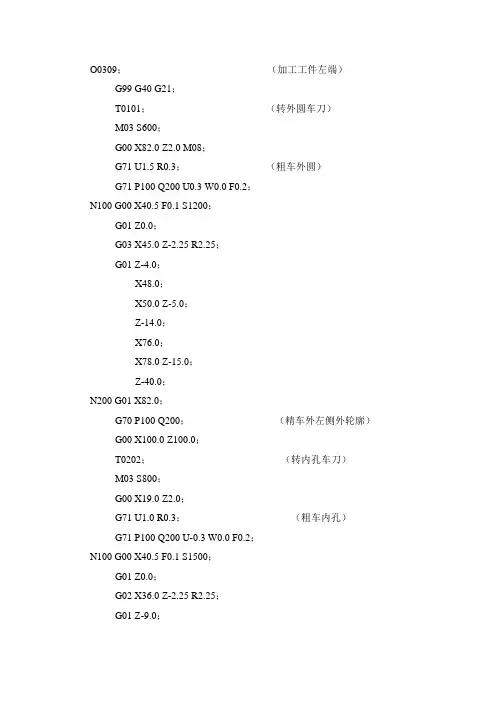电子课件-《数控机床编程与操作(数控车床分册)》-B01-9541 图2-34程序
